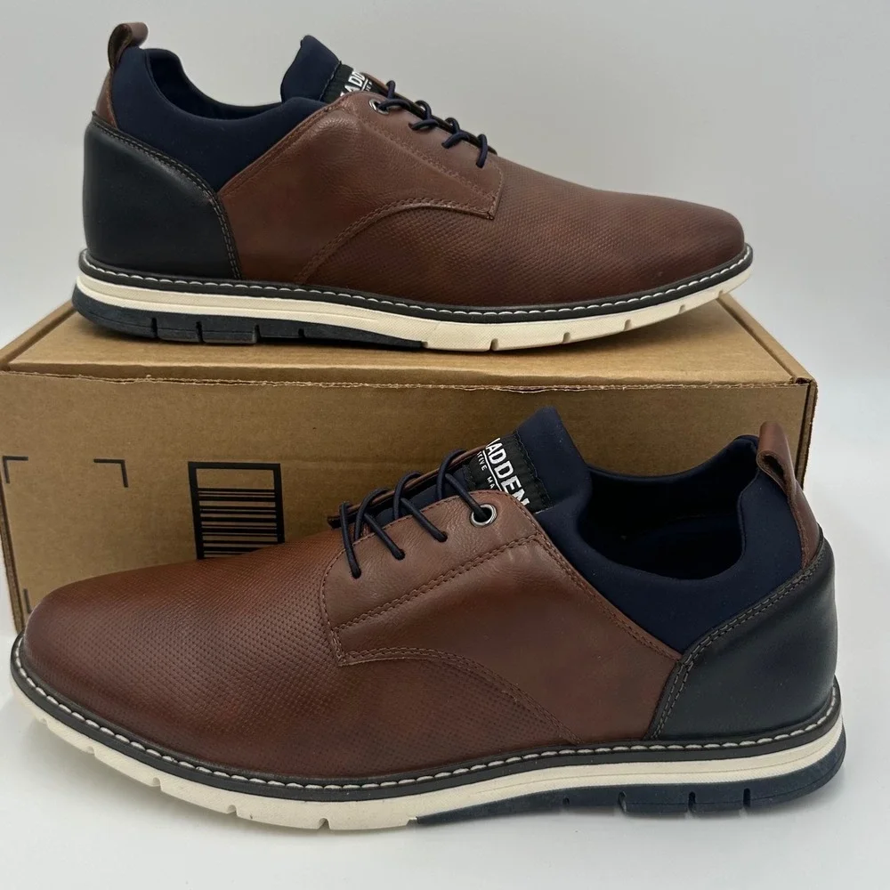 Madden Steve Madden Oxford Shoes Mens 11 Brown Dress Sneakers Ortholite